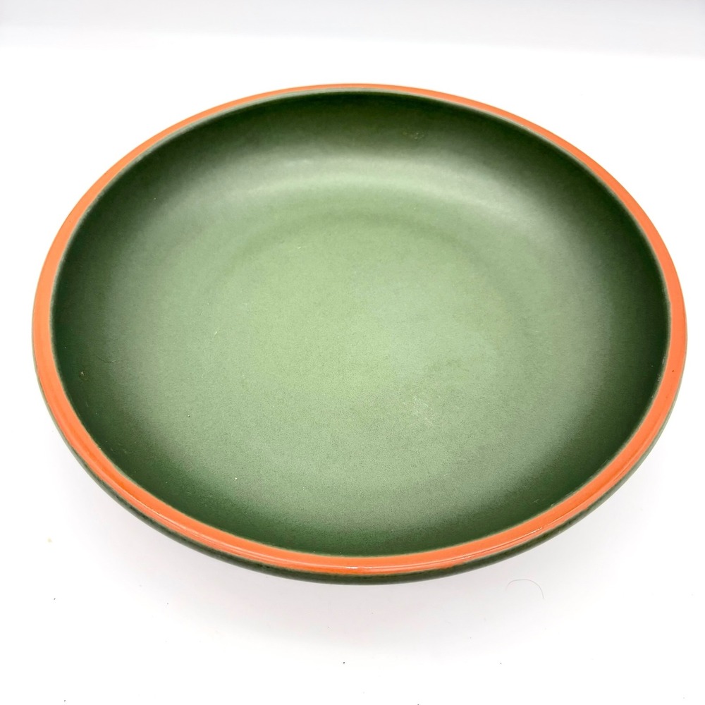 Williams Sonoma Casa Verde Large Pasta Bowl Green Terra Cotta Portugal 10.75"
